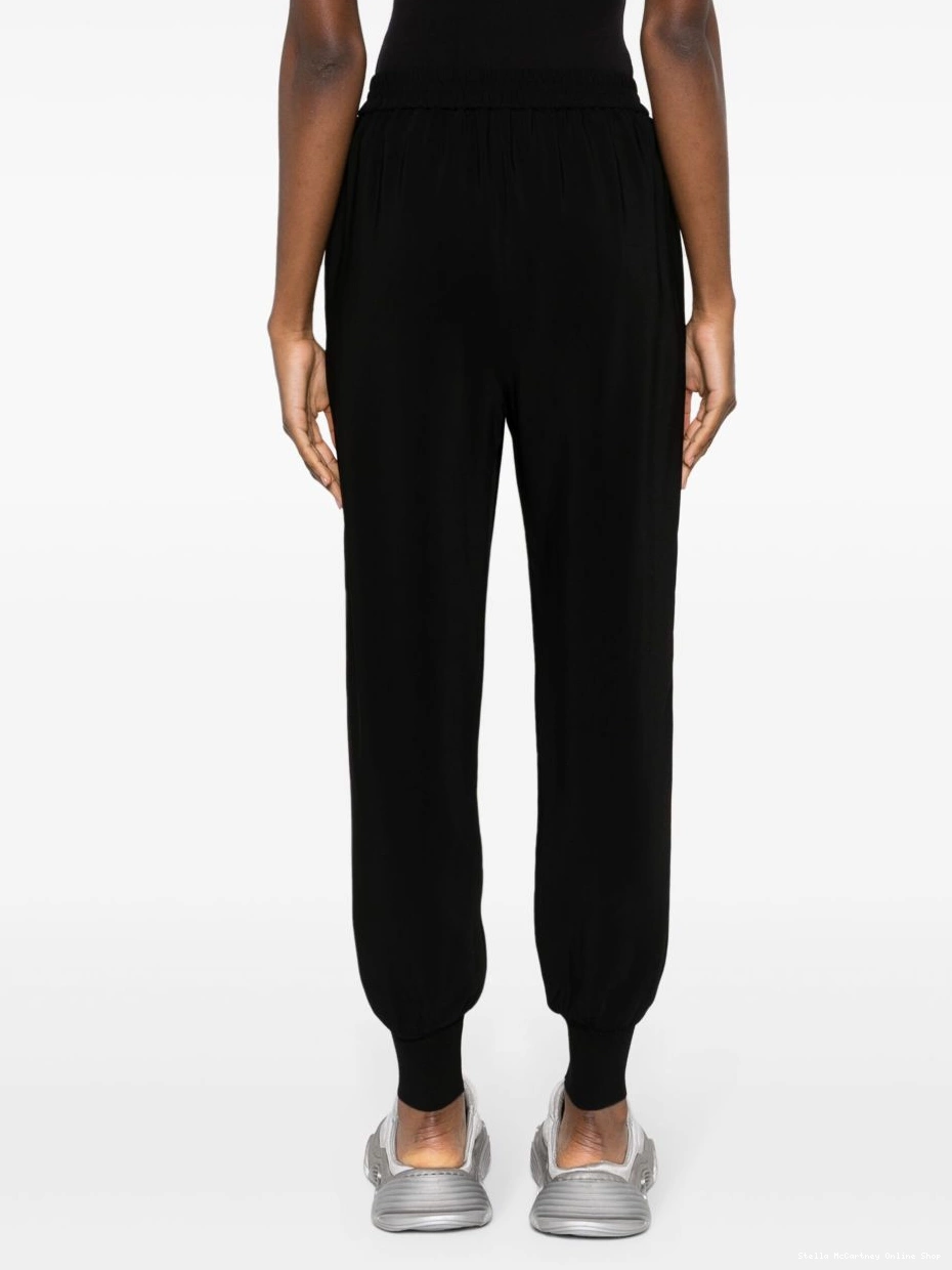 Affordable pants track slim-cut McCartney elasticated Women Stella 0419